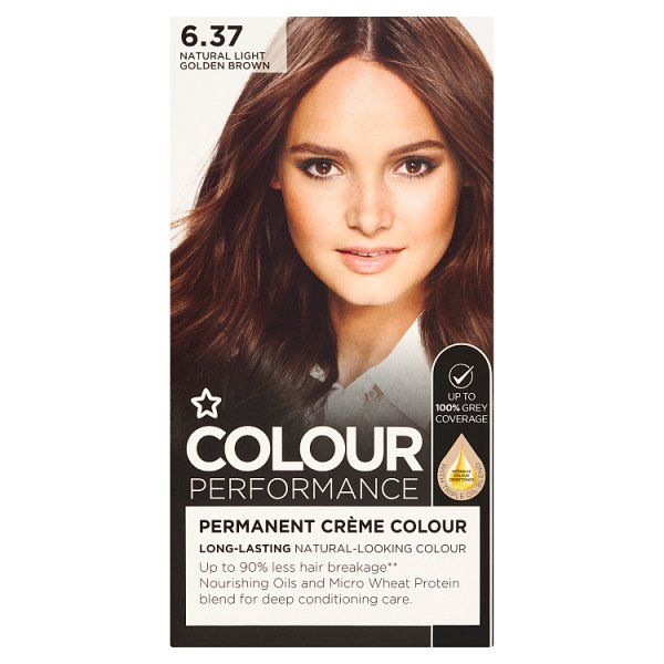 Superdrug Unisex Brown Colour Performance 6.37 Natural Light Golden