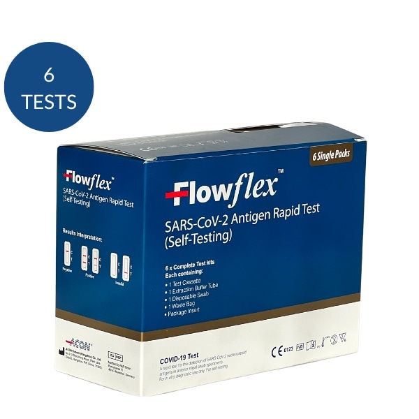 Flowflex Unisex Lateral Flow Test Sars-Cov-2 Antigen Pack X 6 Multi