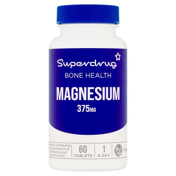 Superdrug Unisex Magnesium Oxide 375Mg 60S