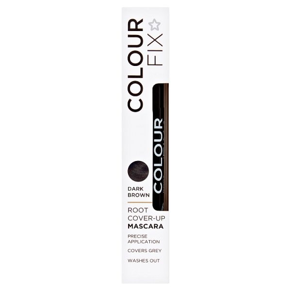Superdrug Unisex Dark Brown Colour Fix Hair Mascara 13Ml
