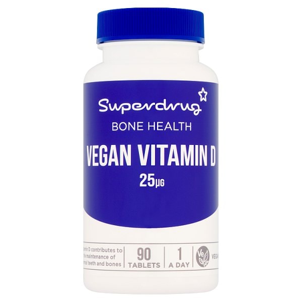 Superdrug Unisex Vegan Vitamin D 25Ug 90S
