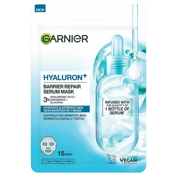 Garnier Unisex Hyaluron Barrier Repair Serum Hydrates & Repairs In 1 Mask