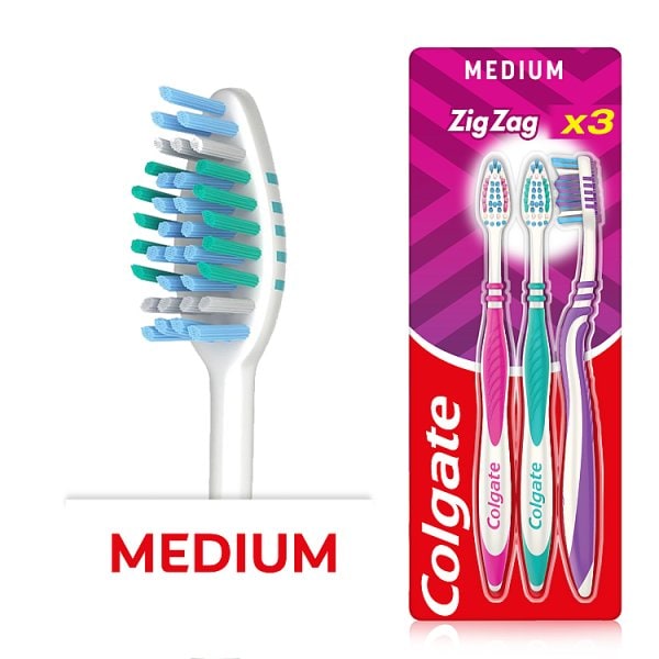 Colgate Men's Zigzag Toothbrushes Triple Pack