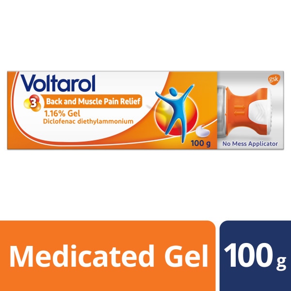 Voltarol Unisex Back & Muscle Pain Relief 1.16% Gel 100G