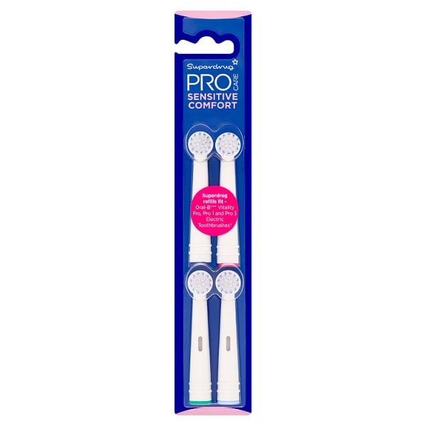 Procare Unisex Sensitive Toothbrush Refills 4 Pack