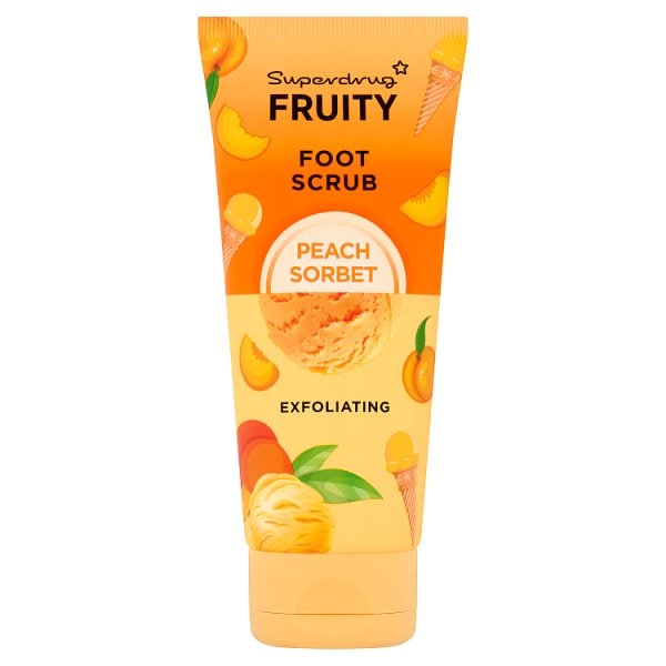 Fruity Peach Sorbet foot scrub