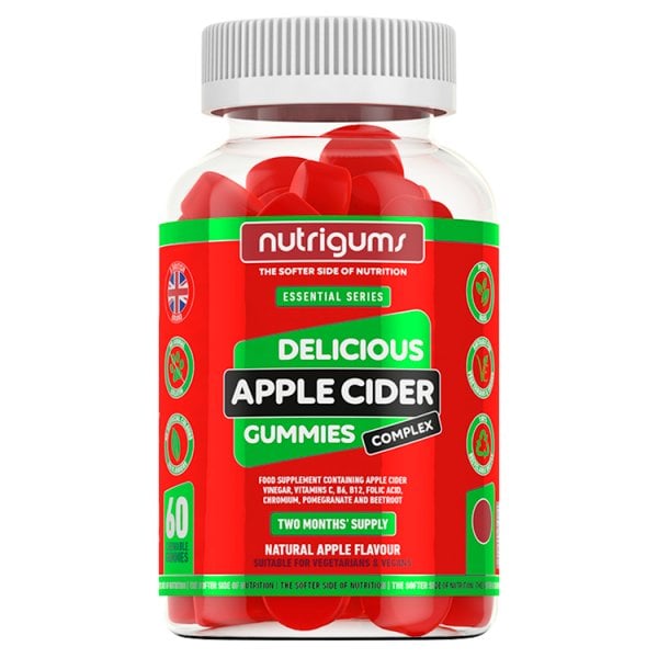 Nutrigums Women's Red Apple Cider Vinegar Gummies 60Pk