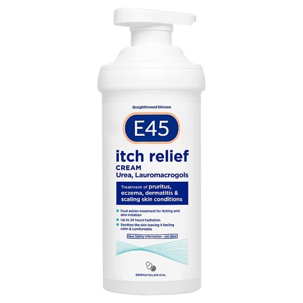 E45 Unisex Cream Itch Relief For Itchy Irritated Skin & Eczema - 500G
