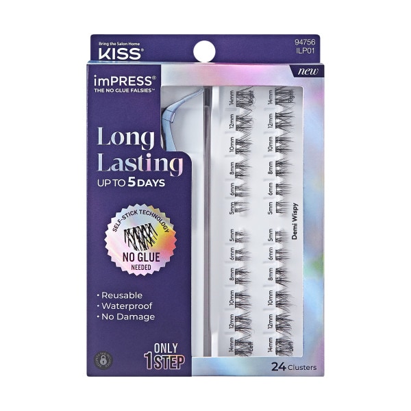 Impress Falsies Lasting Self Adhesive Eyelashes Demi Wispy