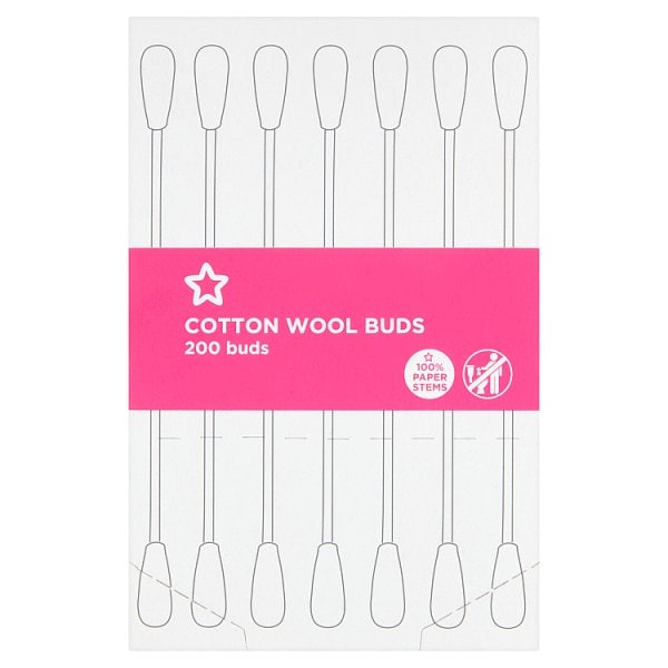 Superdrug Unisex Cotton Wool Buds - 200 Buds