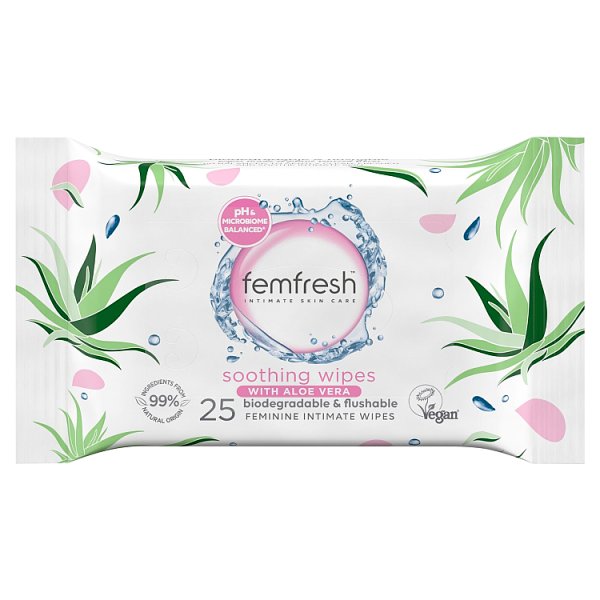 Femfresh Women's Sensitive Intimate Wipes 25Pk