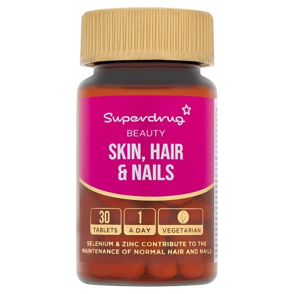 Superdrug Unisex Skin Hair & Nails 30S