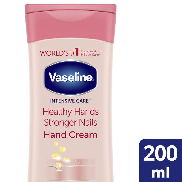 Vaseline Intensive Care Healthy Hands Stronger Nails Hand Cream 200ml