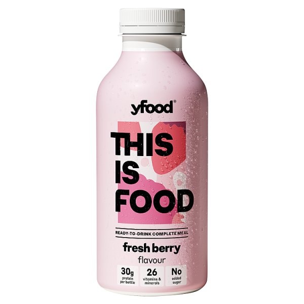 Yfood Unisex Ready To Drink Complete Meal Fresh Berry 500Ml
