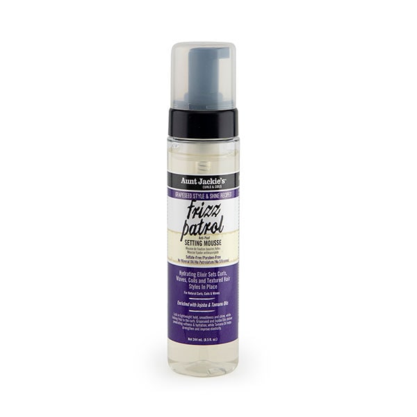 Aunt Jackies Unisex Aunt Jackie's Grapeseed Frizz Patrol Setting Mousse 244Ml