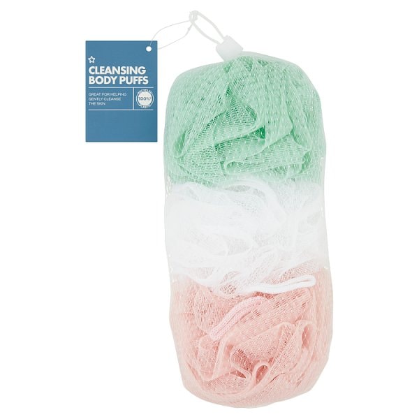 Superdrug Unisex Body Puffs X 3