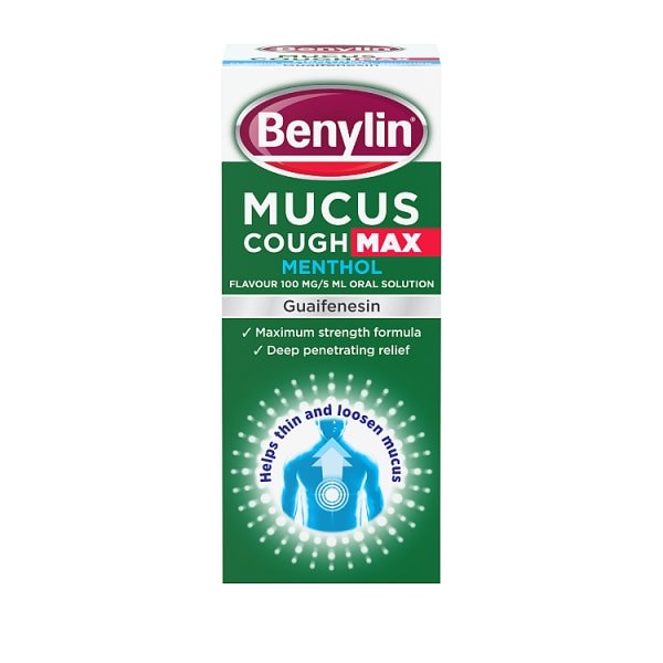 Benylin Unisex Mucus Cough Max Menthol Syrup 150Ml