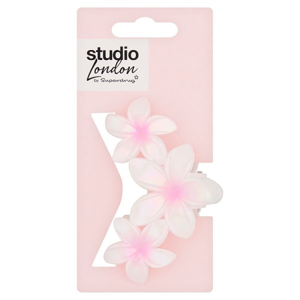 Superdrug Studio London Unisex Lilac Tropical Flower Large Claw Clip