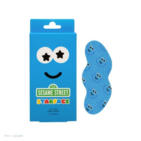 Starface X Sesame Street Cookie Monster Lift Off Pore Strips Skin