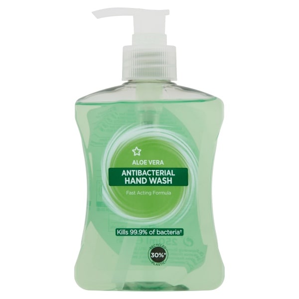 Superdrug Unisex Antibacterial Aloe Handwash 250Ml