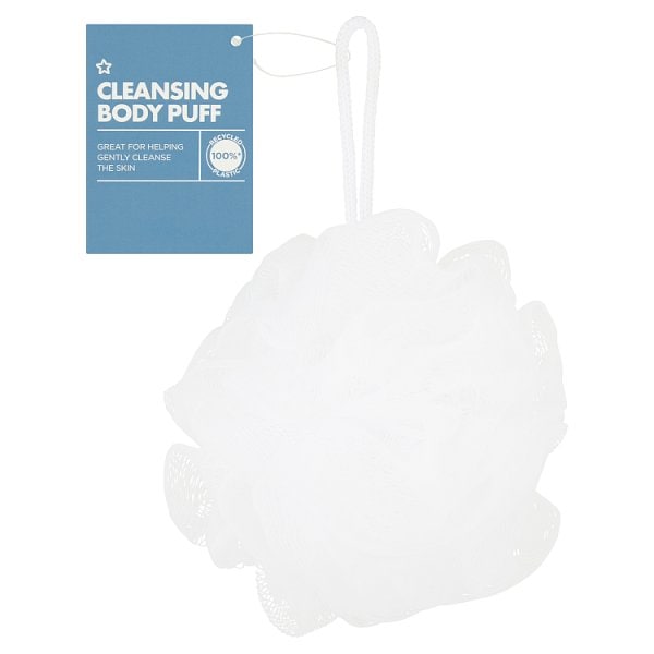 Superdrug Unisex White Body Puff