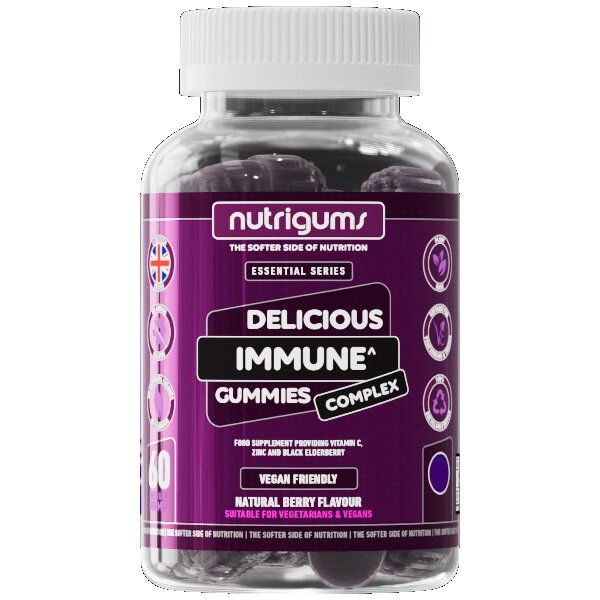 Nutrigums Unisex Purple Immune Support Gummies Blueberry - 60 Pack
