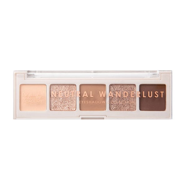 MUA 5 Shade Eyeshadow Palette Neutral Wanderlust