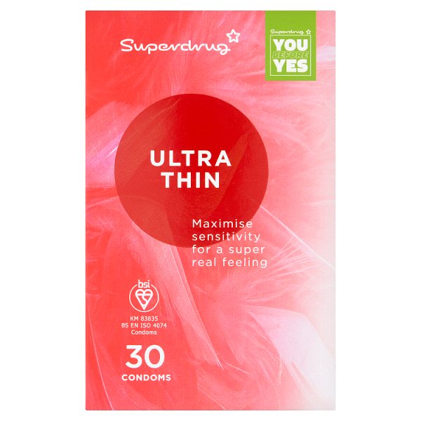 Superdrug Unisex Ultra Thin Condoms 30'S