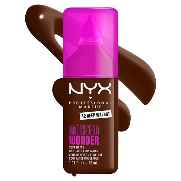 NYX Professional Makeup Wonder Liquid Foundation Deep Walnut