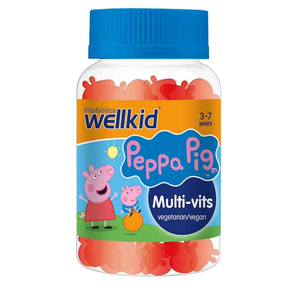 Vitabiotics Unisex Kids Wellkid Peppa Pig Multi-Vits Vegan 30 Jellies