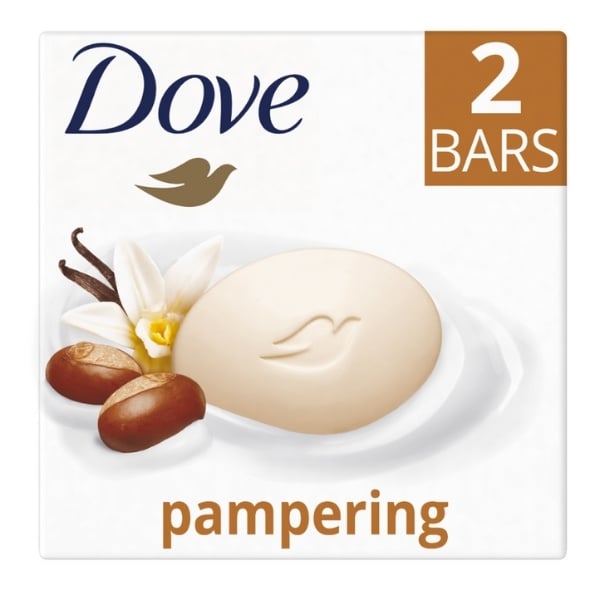 Dove Pampering Soap Shea Butter & Vanilla Beauty Bar 2 x 90g