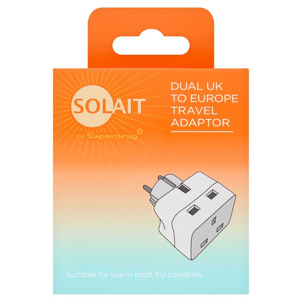 Superdrug Solait Uk To Eu Dual Adaptor