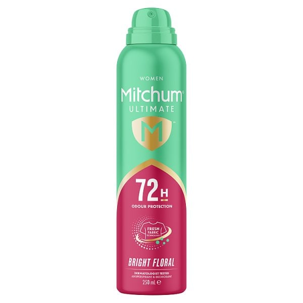Mitchum Women's Ultimate 72H Aerosol Bright Floral 250Ml