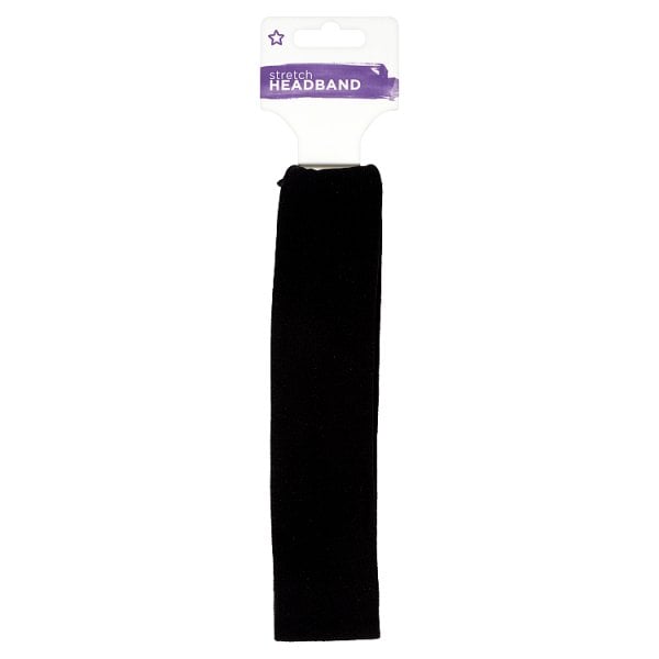 Superdrug Men's Black Stretch Headband