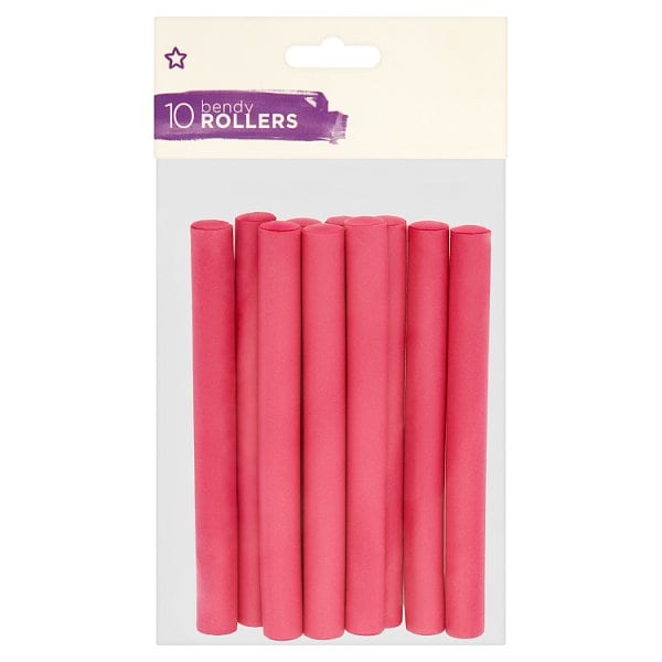 Superdrug Unisex Pink Bendy Rollers X 10