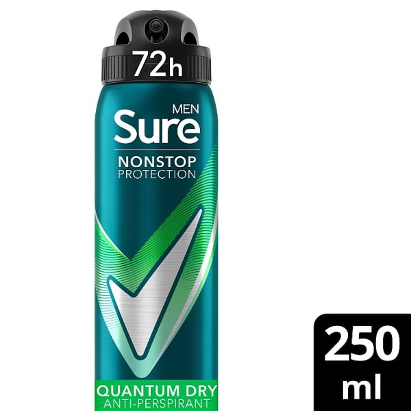 Sure Men's Protection Quantum Dry Anti-Perspirant Aerosol 250Ml