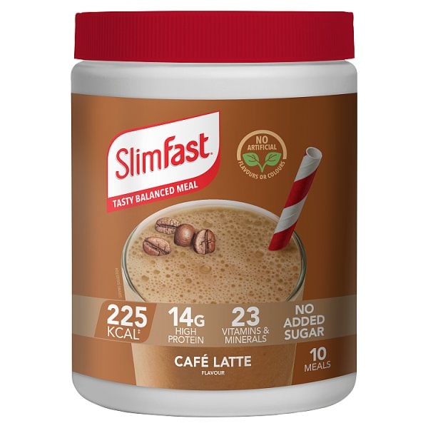 Slimfast Unisex Cafe Latte Flavour Powder 365G