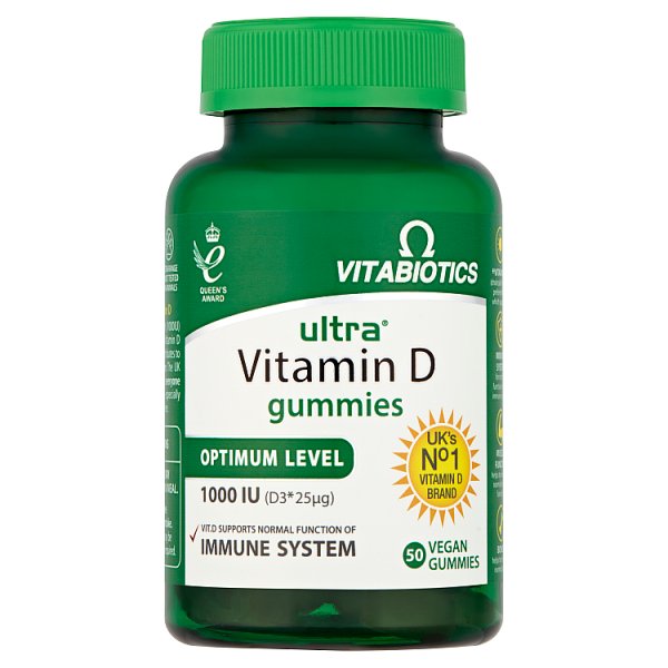 Vitabiotics Unisex Orange Ultra Vitamin D Gummies