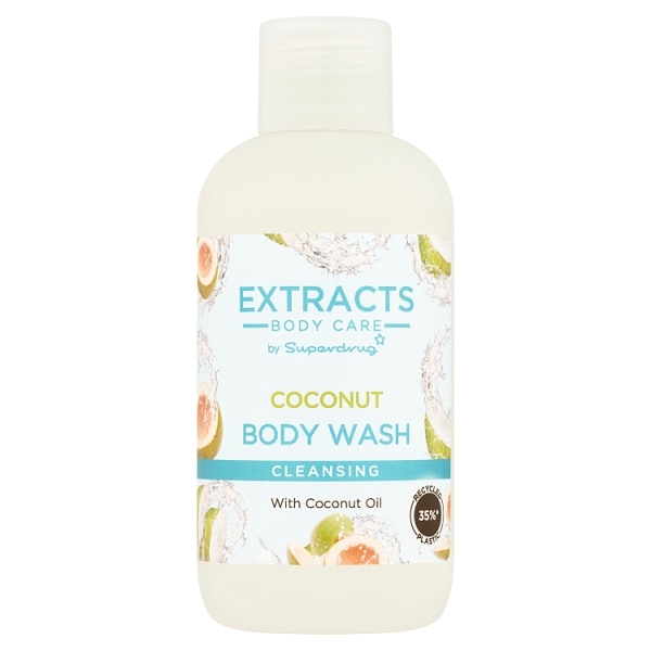 Superdrug Men's Extracts Coconut Body Wash Travel Mini