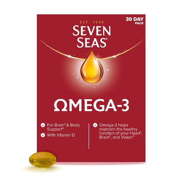 Seven Seas Unisex Omega-3 Fish Oil + Vitamin D 30 Caps