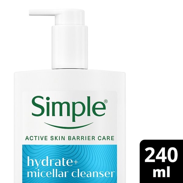 Simple Hydrate+ Micellar Facial Cleanser 240ml