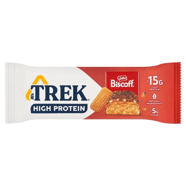 Trek Unisex High Protein Biscoff Protein Bar 55G