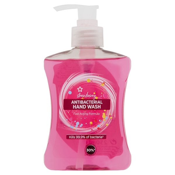 Superdrug Unisex Antibacterial Strawberry Handwash 250Ml