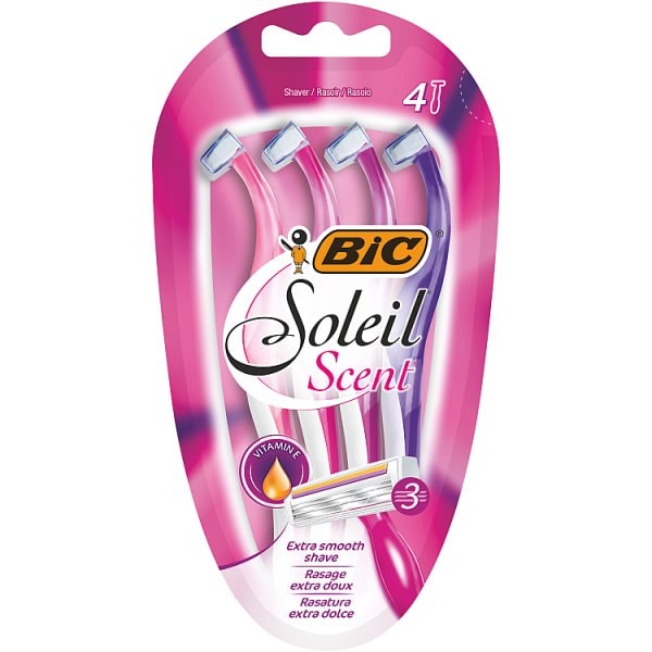 Bic Women's Soleil Scent Disposable Razor X 4