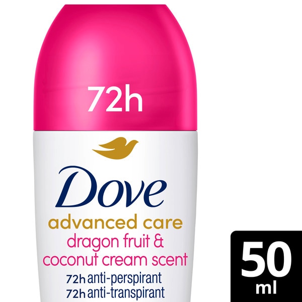 Dove Women's Cream Advanced Dragonfruit & Coconut Anti-Perspirant Roll On 50Ml