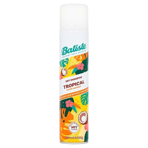 Batiste Unisex White Dry Shampoo Tropical 200Ml
