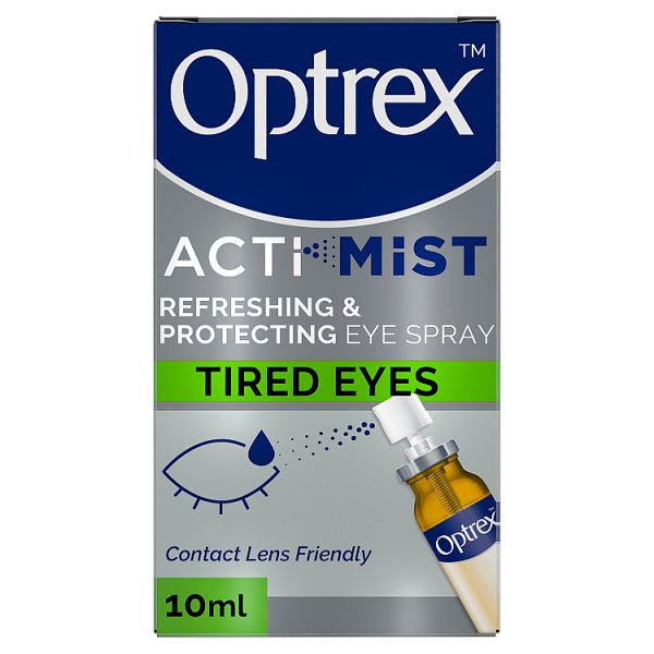Optrex Unisex Actimist Double Action Spray Tired Strained Eyes 10Ml