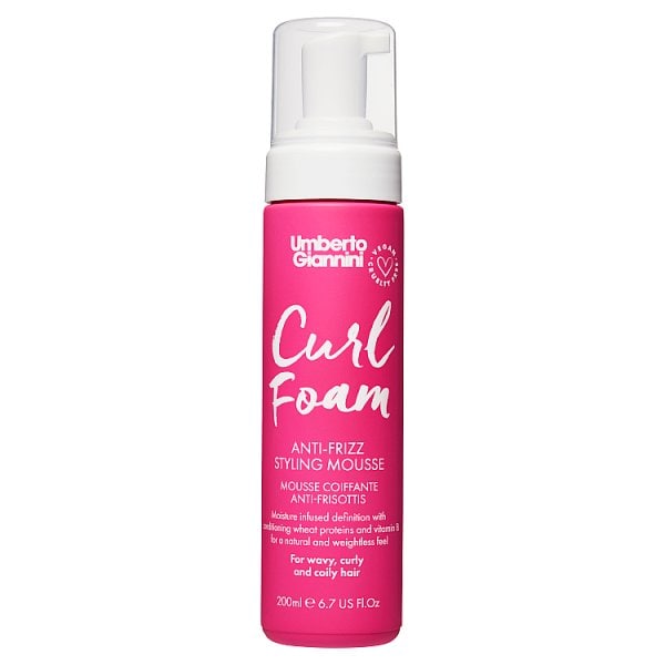 Umberto Giannini Unisex Curl Foam Anti-Frizz Styling Mousse 200Ml