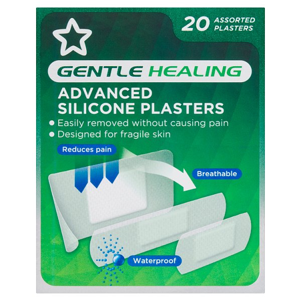Superdrug Unisex Silicone Assorted Waterproof Plasters X 20