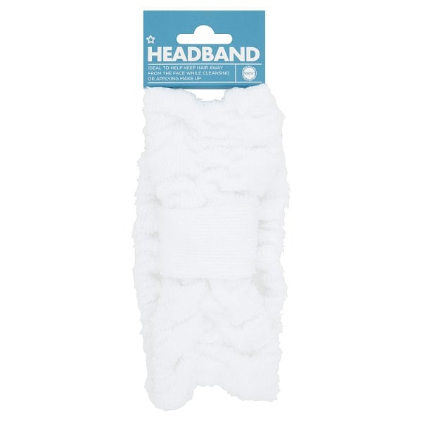 Superdrug Unisex White Headband